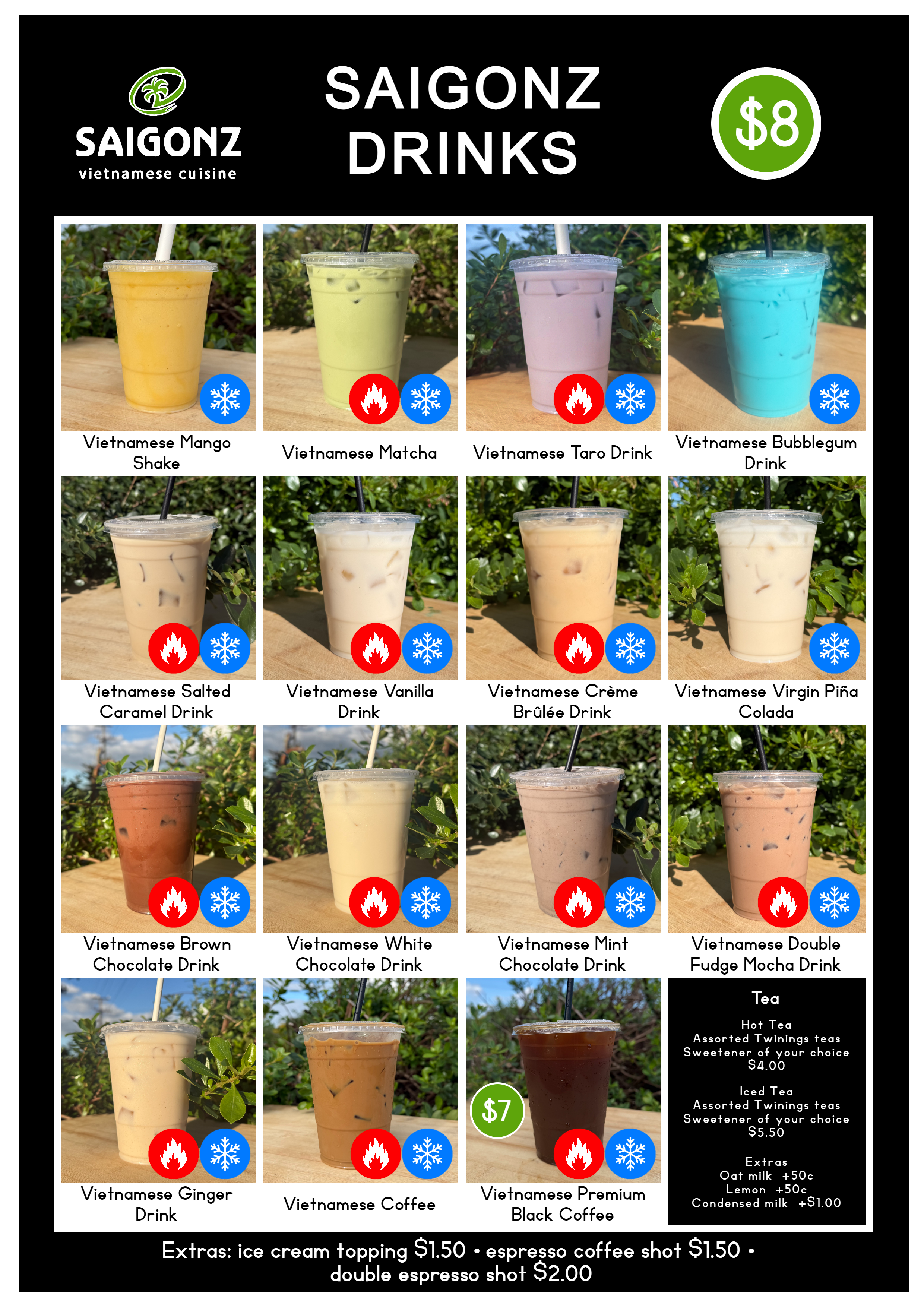 Saigonz Vietnamese Drinks Range